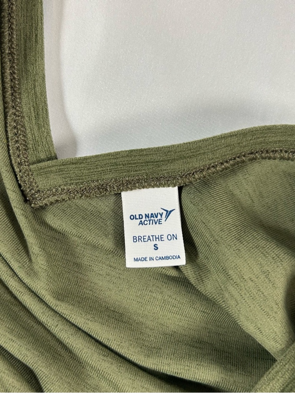 Old Navy Active Women’s Breath On Jumpsuit OliveGreen Sleeveless Wide Leg Small - Picture 6 of 12
